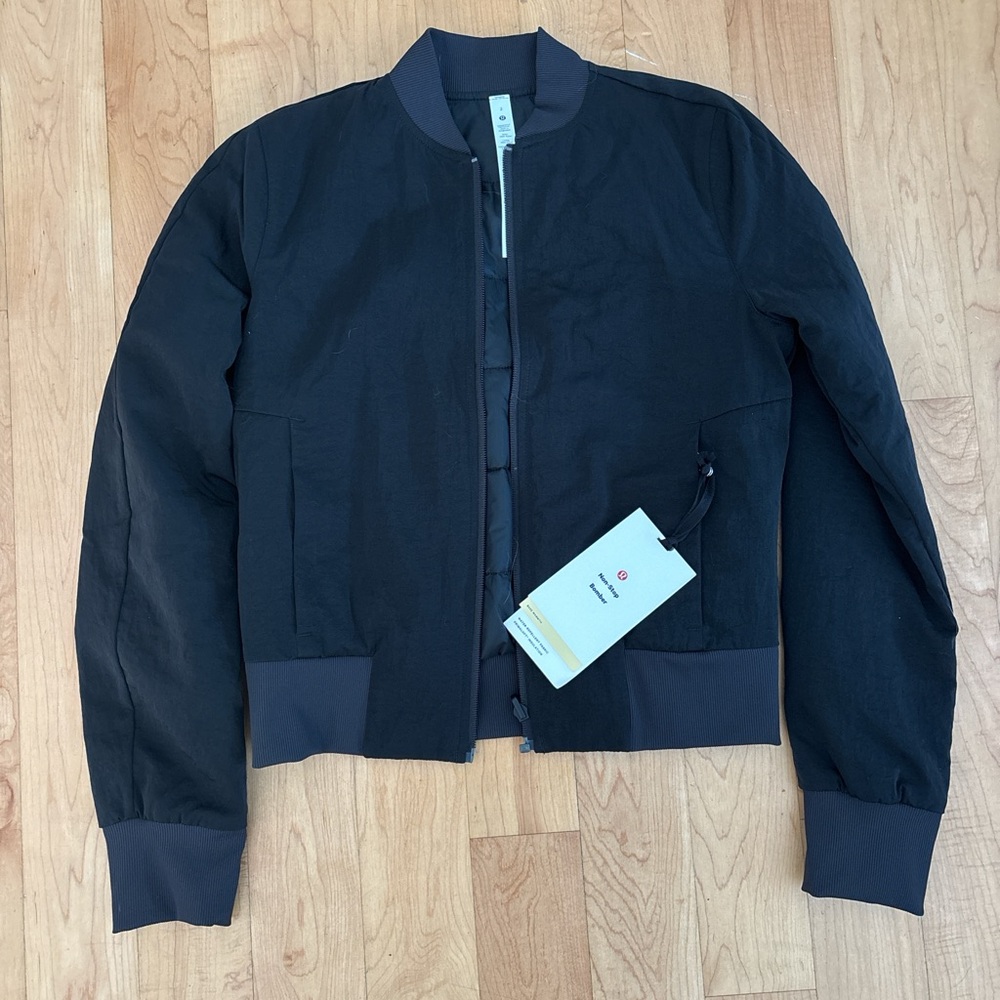 lululemon athletica Black Bomber Jacket